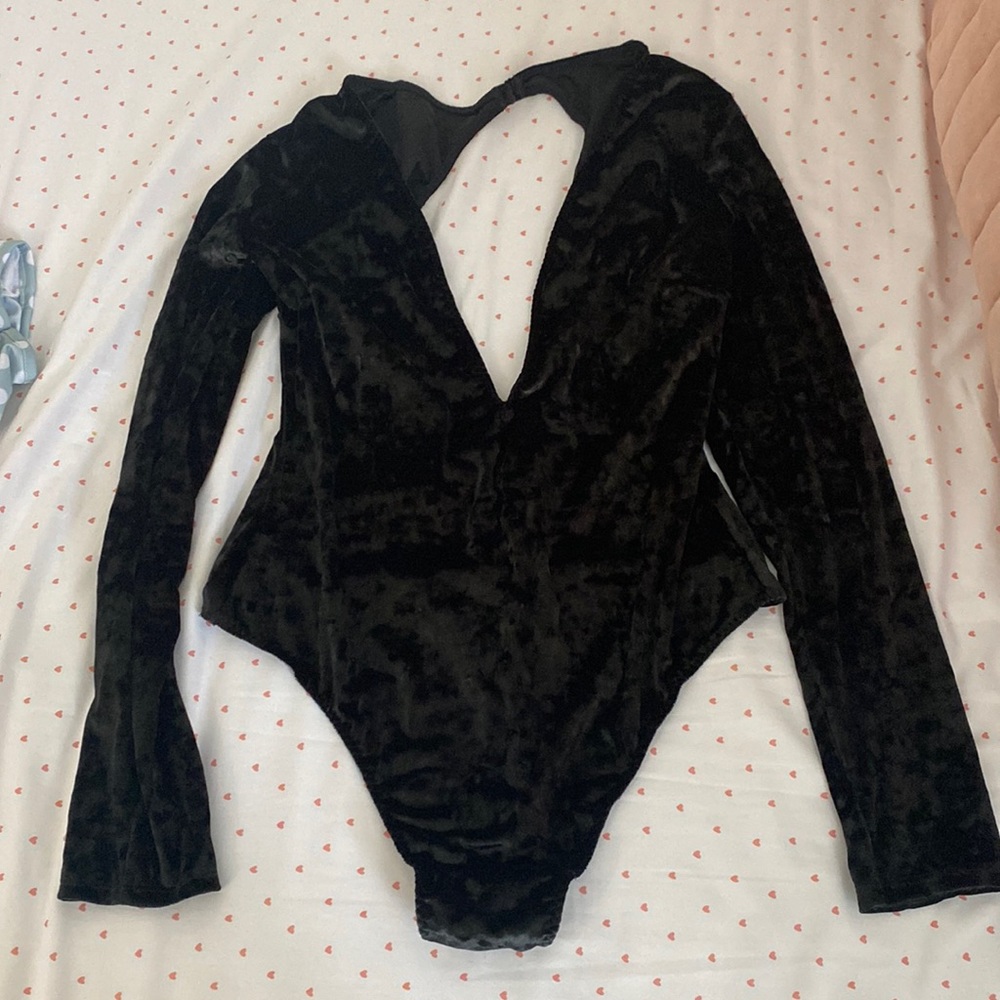 Velvet body suit